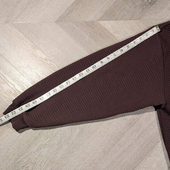 Vintage LD Sport International Ribbed Long Sleeve Polo Shirt Men's 2XL Burgandy - Picture 6 of 6